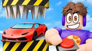 crushing stuff to GET RICH in roblox!