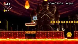 New Super Mario Bros. U - Ch&acirc;teau de Peach-1 - Troisi&egrave;me pi&egrave;ce &eacute;toile (Wii U)