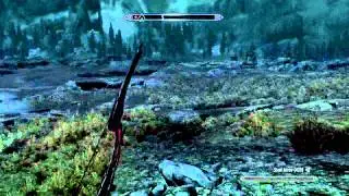 Skyrim - Dragon vs Two Mammoths and a Giant | Call Dragon | [HD]