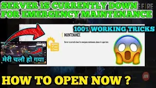 Server down currently down for Emergency maintenance Free fire server is down how to solve