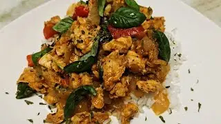 How to Make Yummy Thai Basil Chicken with Peppers!