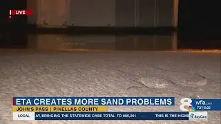 Eta creates more sand problems at Johns Pass