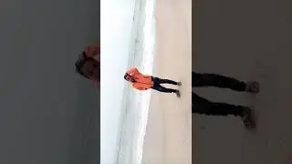 Kuwait sea area walking