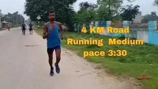 4 KM Road Running 3:30 Medium pace 