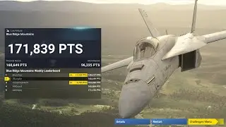 MSFS 2024 - F-18 Blue Ridge Mountains Low Altitude Challenge - External View - 172k