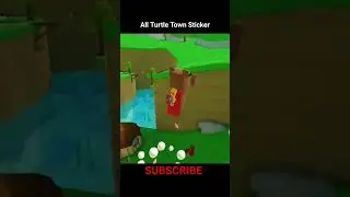 All 3 Hidden Stickers In Turtle Town Super Bear Adventure #shorts