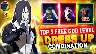 New 😍 Top 5 Free God Level Dress Combination LIKE SADX FF | NO 😱 TOP UP DRESS COMMISSION | XZRT |