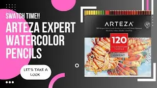 Swatch Time!! | Arteza Expert Watercolor Pencils ~ Swatching & Coloring - Episode 8 #coloring