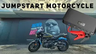 Как завести мотоцикл с помощью пусковых проводов | Kawasaki Z900 RS Cafe [4K]