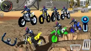 Motorcycle Games - Extreme Motor Bike Drving #1 - Offroad Outlaws motor bike Game Android Gameplay
