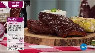 Big Shoulders 2 lbs. Baby Back Ribs in Original BBQ Sauce