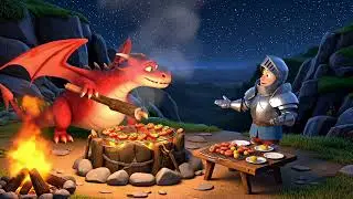 Young Knight's Dragon BBQ Adventure! | A Cute Fantasy Short Film