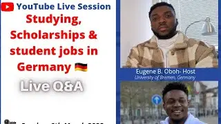 Study in Germany, Student jobs, How to search for scholarships in Germany | YT Live