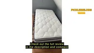 Review PurrJoys 4FT6 Single Mattress 90x190cm &ndash; 25cm Hybrid Pocket Sprung, H3 & H4 Dual Firmness, 7-