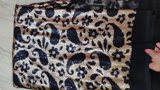 Buy this beautiful sequence work georgette fabric. Visit website for buying link