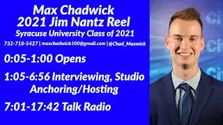 Max Chadwick 2021 Jim Nantz Award Reel
