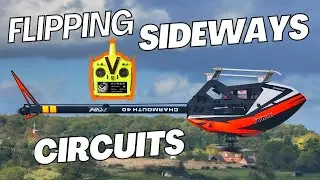 Flipping Sideways Circuits! Learn how to fly 3D RC Helicopter Aerobatics