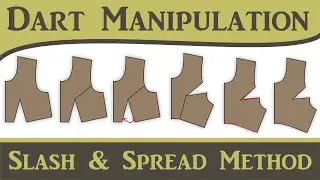 Dart Manipulsation || Slash & Spread Method || #patternmaking #fashion