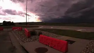 Storm coming in Rapid City airport July 4 2024