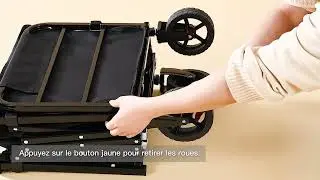 Mode d'emploi du chariot pliable de plage