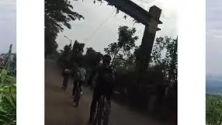 Sepeda MTB Trabas Aspal No loading. Sawangan-Hambalang trek 66 km/jam PP.