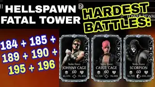 All Hardest Battles in Hellspawn Fatal Tower 184 + 185 + 189 + 190 + 195 + 196