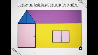 how to make home in paint | paint app me ghar kaise banaye #paint #drawing #funny