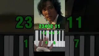 How to Play Nada Nada Phonk Easy Piano Tutorial Gi-hun in the Final Game  #shorts #squidgame