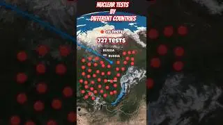 💥 All Nuclear Tests by Every Country Since 1945 🌍 #NuclearTests #WorldHistory #MilitaryFacts
