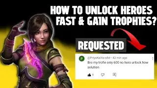 How to unlock Heroes fast & gain trophies? #shadowadi #gaming #shadowfightarena 