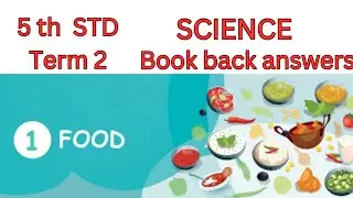 5th STD- Term 2- Science- Lesson-1. Food. Book back answers. Samacheer kalvi syllabus.