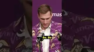 Kirk Cousins wife dresses him in the morning!?!?🤣 #shorts  #vikings
