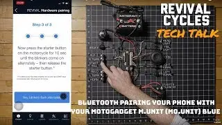 Bluetooth Pairing Your Phone with Your Motogadget m.Unit (mo.Unit) Blue // Revival Tech Talk