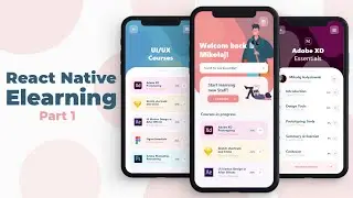 🔴 React Native E-learning App UI (Part 1) - Speed Code  | DeCode