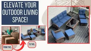 Quality Outdoor Wicker Patio Set from Amazon right here! Comfortable and built to last.