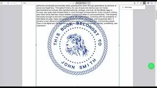 Create Stamp Online And Add It to PDF,  Free Online Rubber Stamp Generator Tutorial