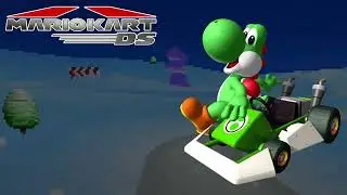 N64 Frappe Snowland - Mario Kart DS (Slowed Down)