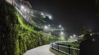 Night view of Mussoorie Library chauk Road
