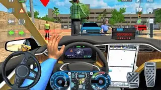 Real Taxi Driver 3D - Tesla EV Driving Taxi Wala Game - Taxi Simulator! Car Game Android Gameplay