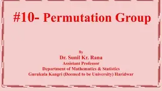 #10-Permutations Group, Identity Permutation
