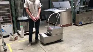 Portable Oil Filter Cart for drain type fryers - 97 LBS