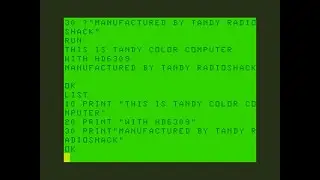 Tandy Radio Shack - Color Computer (HD6309)