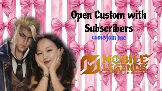 🎀Open Custom with SUBSCRIBERS ONLY 🎀 #mlbb #shorts #mobilelegends #india #esports