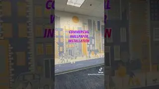 ✋🏻Commercial Wallpaper Installation #wallpaperinstallation #wallpaperremoval #interiorpainting