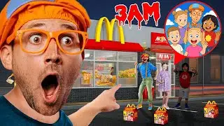 Do NOT Order EVIL Like Nastya, Blippi Wonders and Ryan's World McDonald's Happy Meals at 3AM!