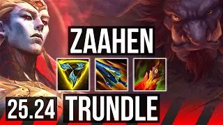 ZAAHEN vs TRUNDLE (TOP) | Good KDA: 12/1/8 | EUW Master | 25.24