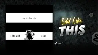 Once In A Generation Trending Reels Video Editing In Mobile | Bikers Reels Video Editing|Capcut Edit