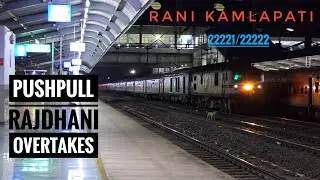 Brutal Acceleration & Overtake: 22222 PushPull Rajdhani Skips RKMP Overtakes 11080 Gorakhpur LTT Exp