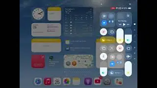 iPadOS 26 Control Centre - Made as Liquid Glass | 25 Oct 2025 &mdash; 15:20