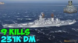 World of WarShips | Georgia | 9 KILLS | 231K Damage - Replay Gameplay 4K 60 fps